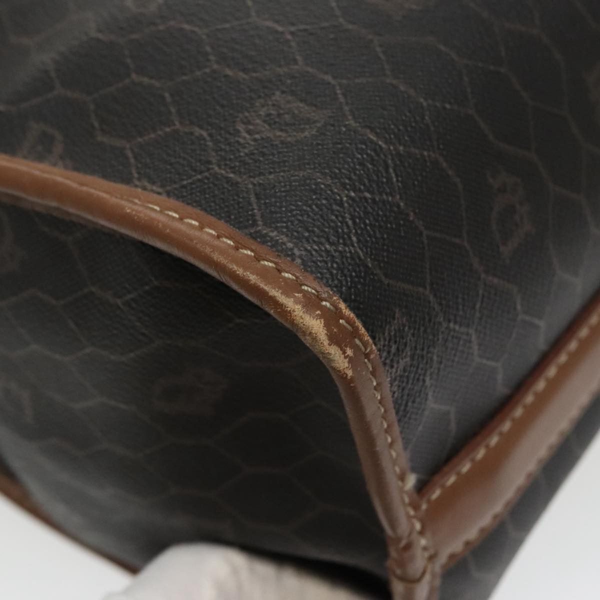 Dior Honeycomb Black Canvas Handbag (Pre-Owned) Size ONE SIZE - 7 Thumbnail