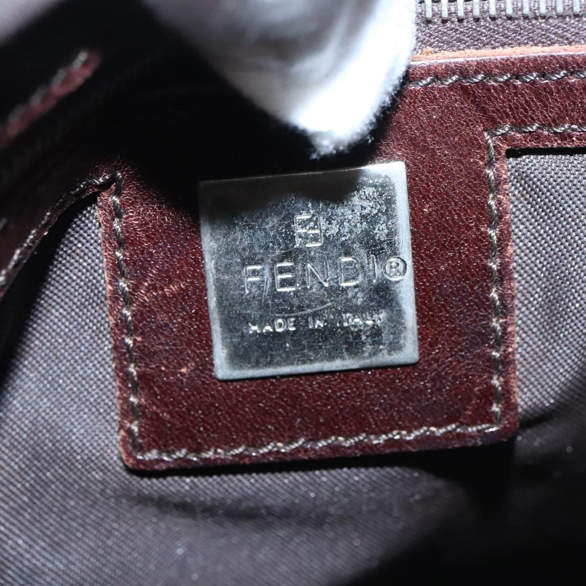Fendi Hobo Brown Canvas Shoulder Bag (Pre-Owned) Size ONE SIZE - 9 Thumbnail