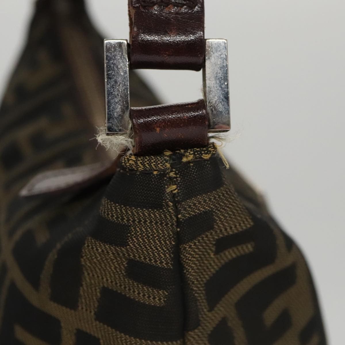 Fendi Hobo Brown Canvas Shoulder Bag (Pre-Owned) Size ONE SIZE - 14 Thumbnail