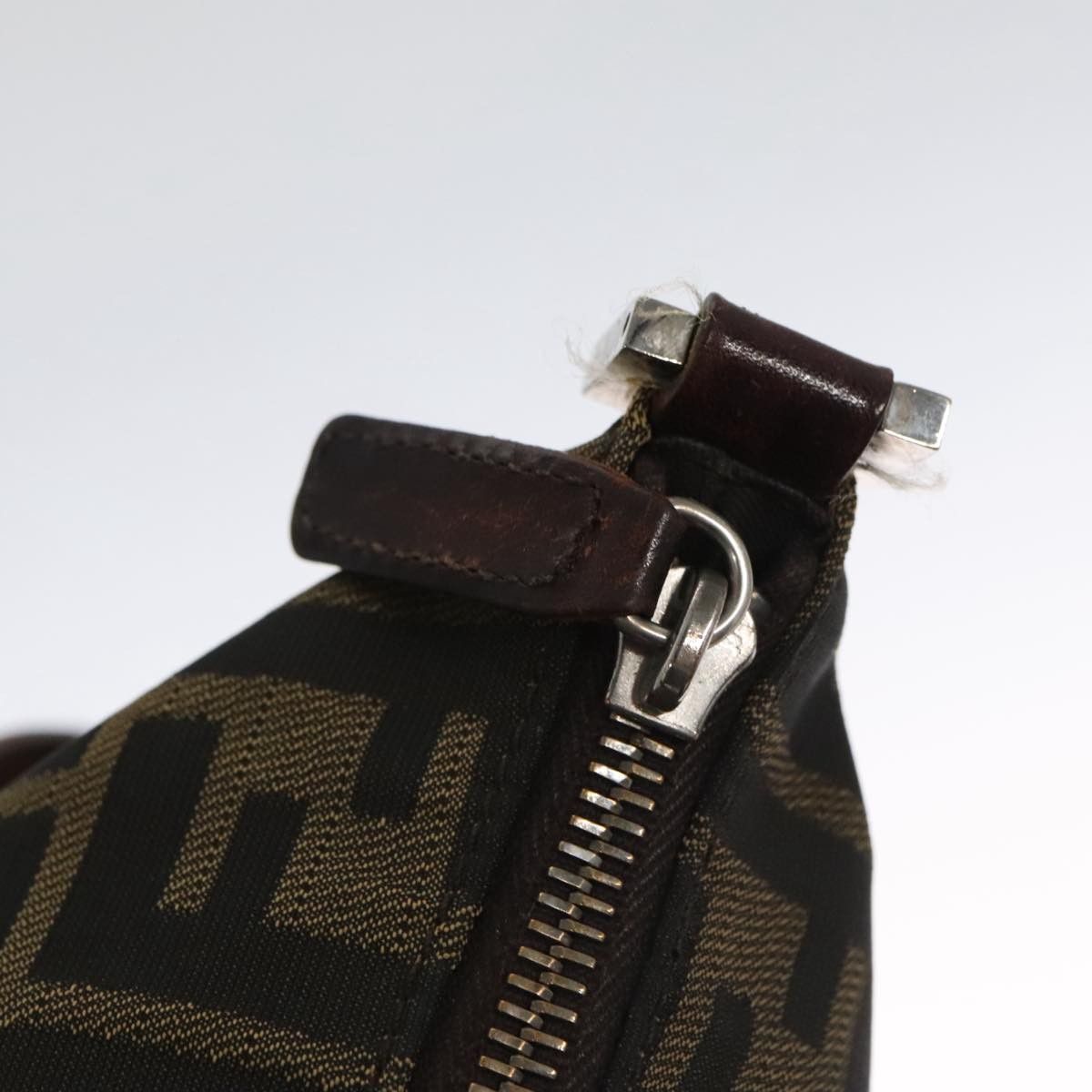 Fendi Hobo Brown Canvas Shoulder Bag (Pre-Owned) Size ONE SIZE - 7 Thumbnail