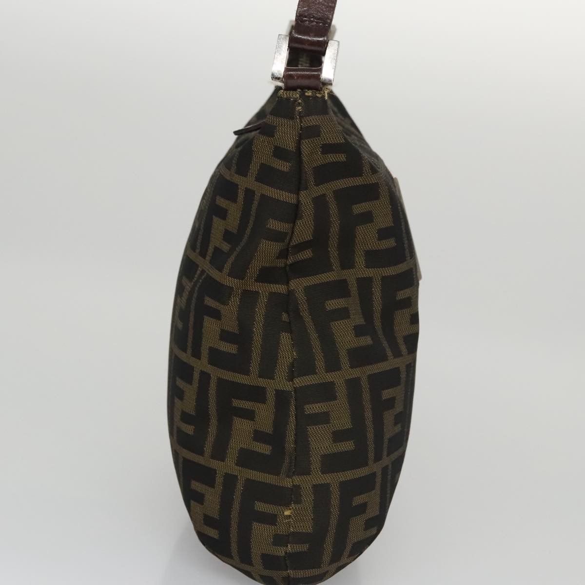 Fendi Hobo Brown Canvas Shoulder Bag (Pre-Owned) Size ONE SIZE - 12 Thumbnail
