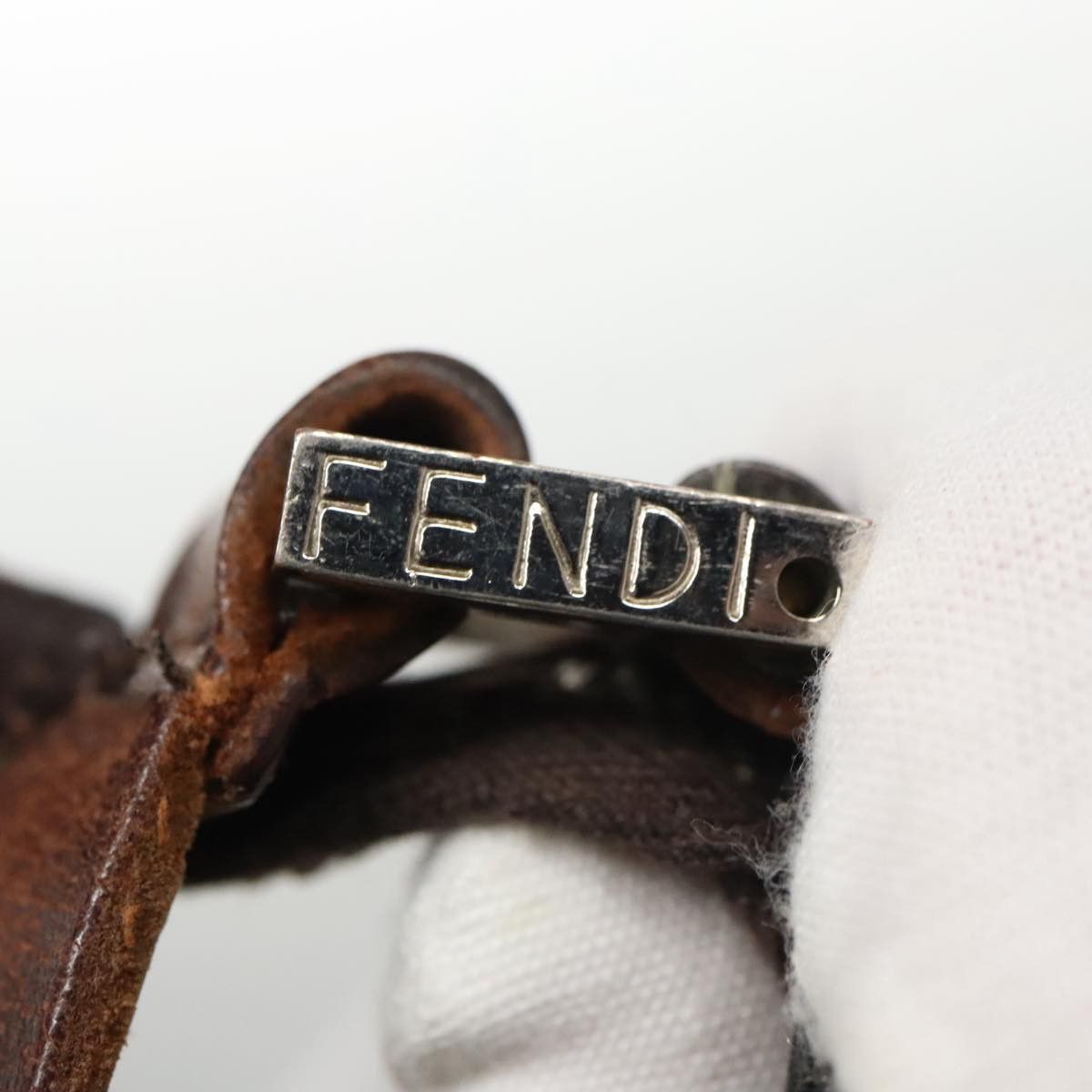 Fendi Hobo Brown Canvas Shoulder Bag (Pre-Owned) Size ONE SIZE - 20 Thumbnail
