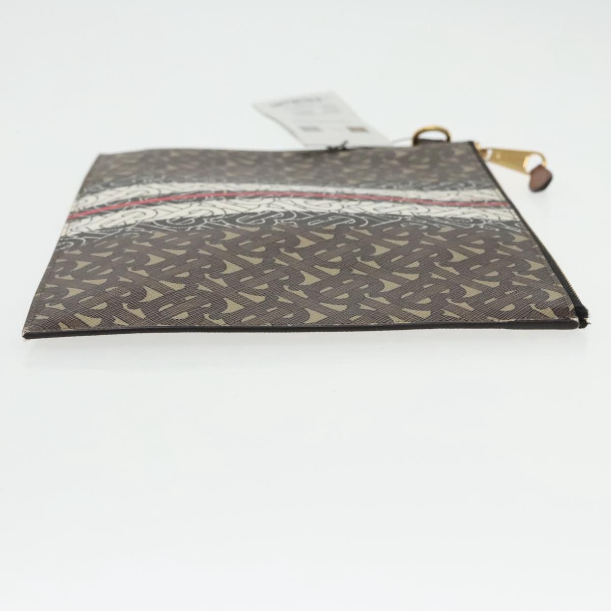 Burberry Tb Brown Leather Clutch Bag (Pre-Owned) Size ONE SIZE - 3 Thumbnail