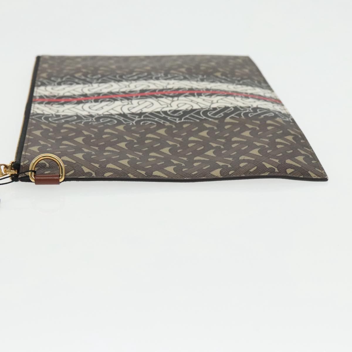 Burberry Tb Brown Leather Clutch Bag (Pre-Owned) Size ONE SIZE - 11 Thumbnail