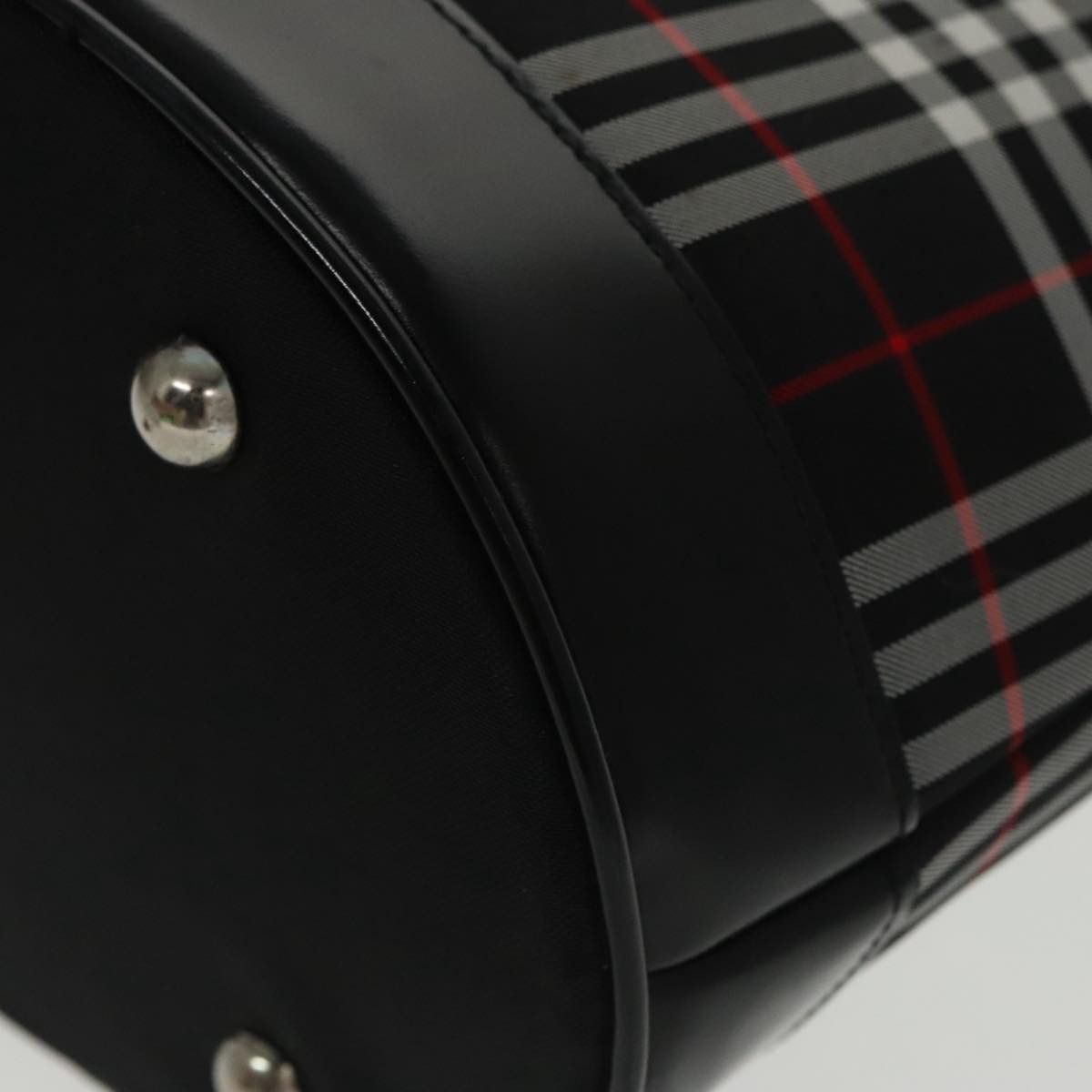 Burberry Nova Check Black Synthetic Handbag (Pre-Owned) Size ONE SIZE - 7 Thumbnail