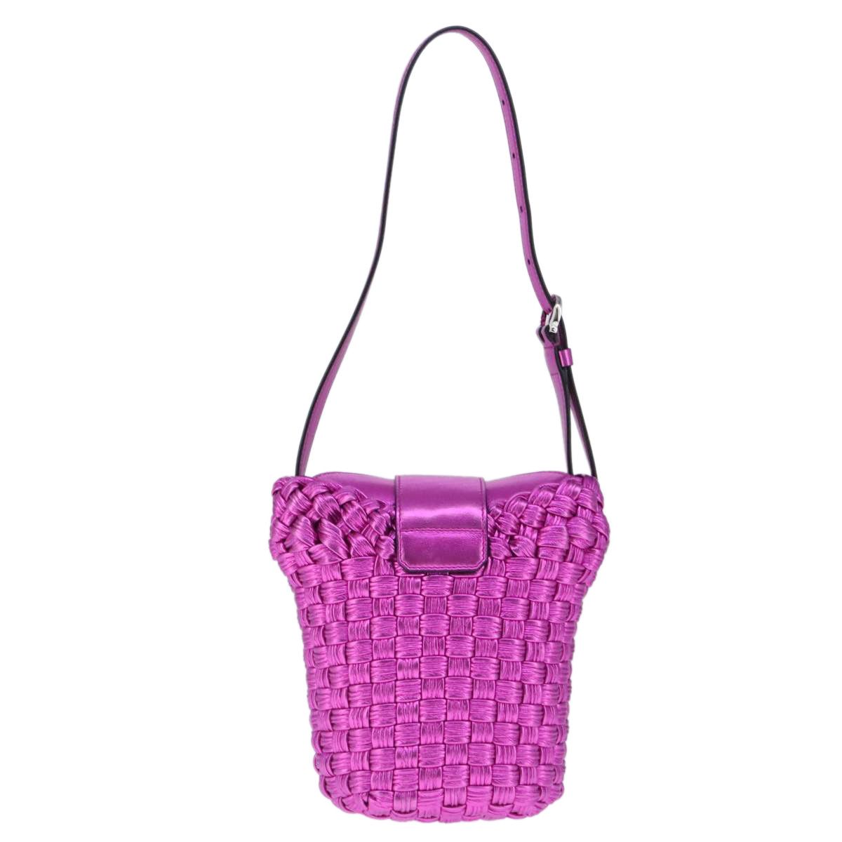 Salvatore Ferragamo Gancini Purple Leather Shoulder Bag (Pre-Owned) Size ONE SIZE - 2 Thumbnail