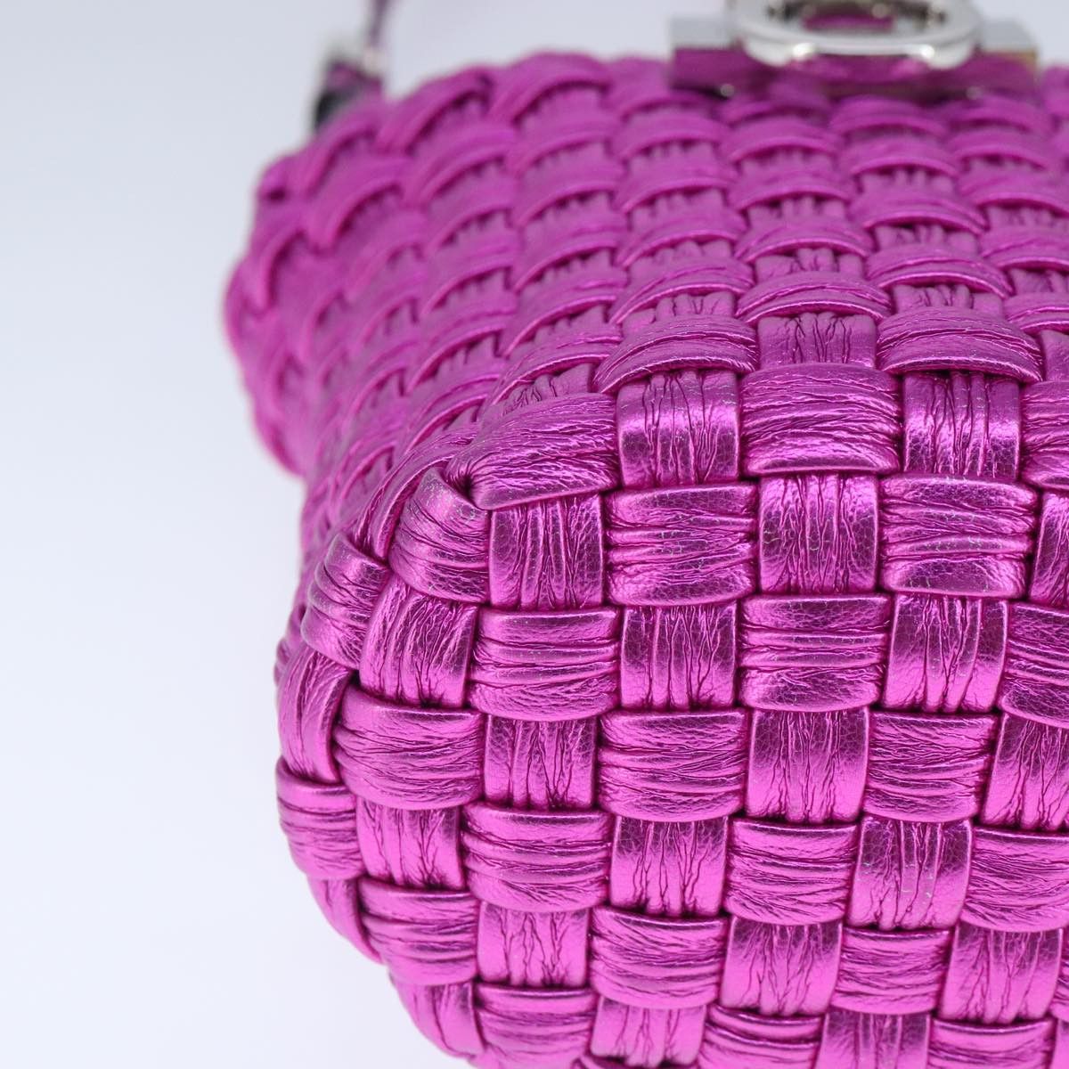 Salvatore Ferragamo Gancini Purple Leather Shoulder Bag (Pre-Owned) Size ONE SIZE - 16 Thumbnail