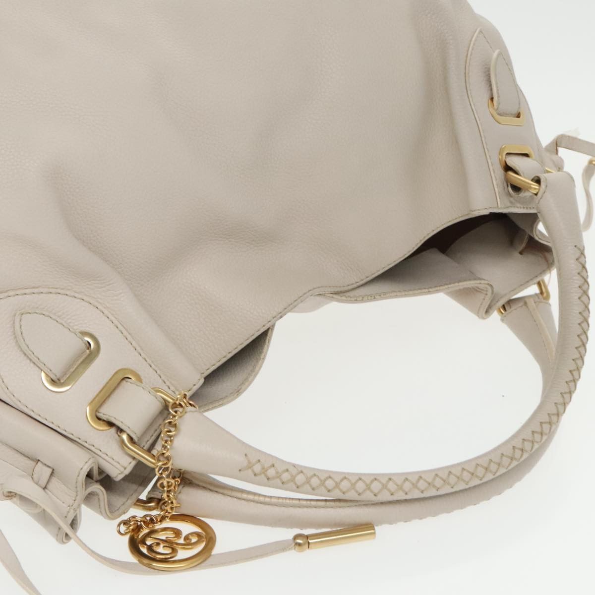 Bally White Leather Handbag (Pre-Owned) Size ONE SIZE - 13 Thumbnail