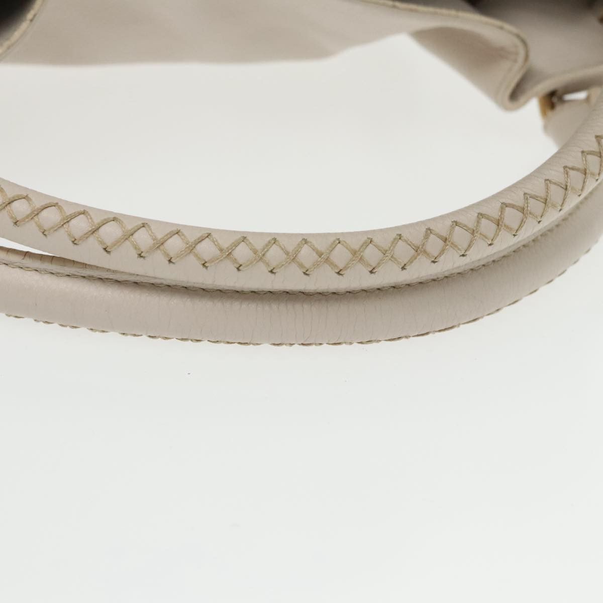 Bally White Leather Handbag (Pre-Owned) Size ONE SIZE - 4 Thumbnail