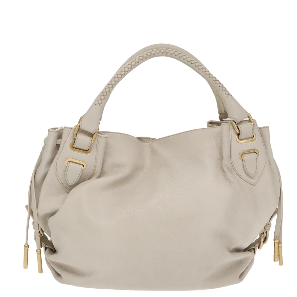 Bally White Leather Handbag (Pre-Owned) Size ONE SIZE - 2 Thumbnail