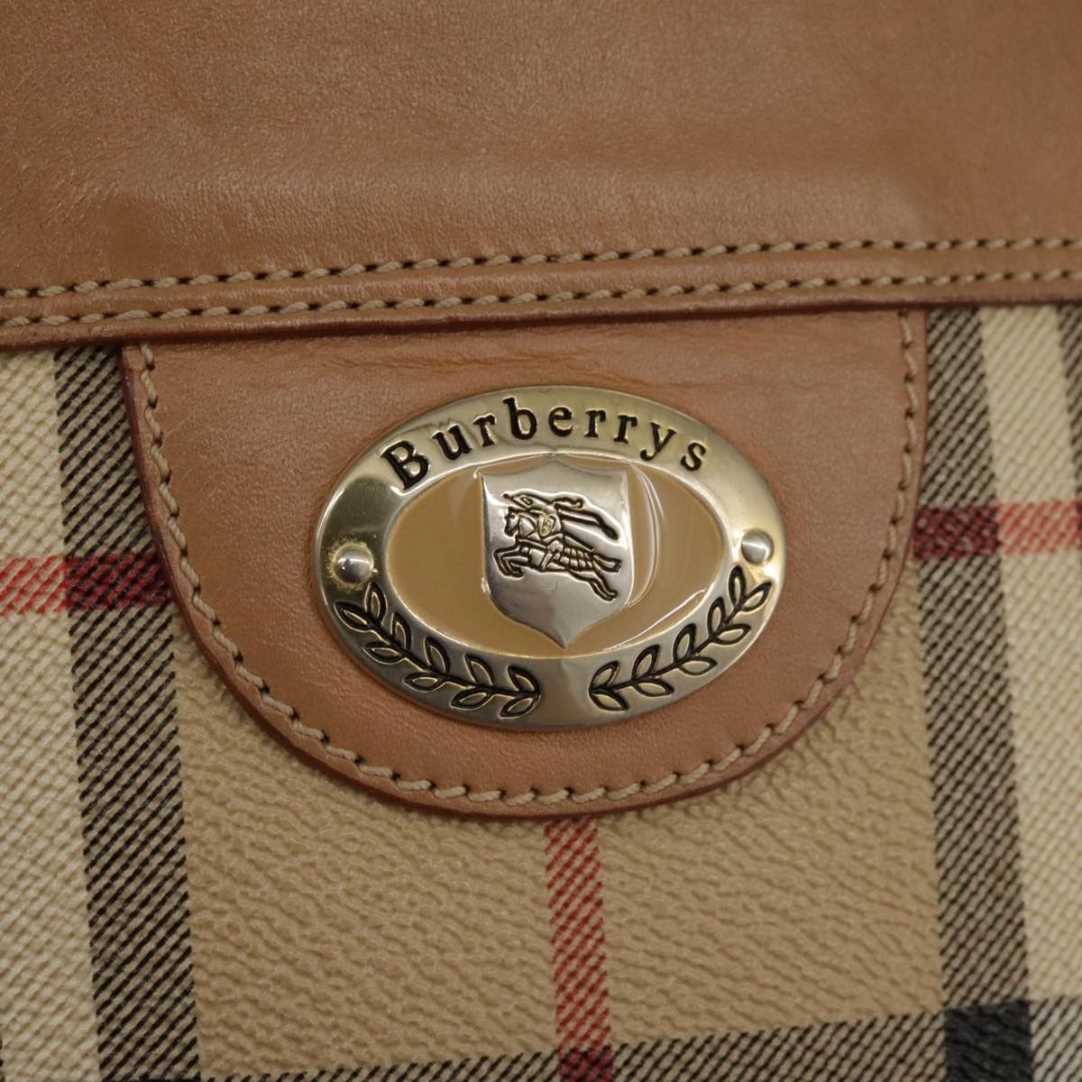 Burberry Nova Check Beige Leather Shoulder Bag (Pre-Owned) Size ONE SIZE - 7 Thumbnail