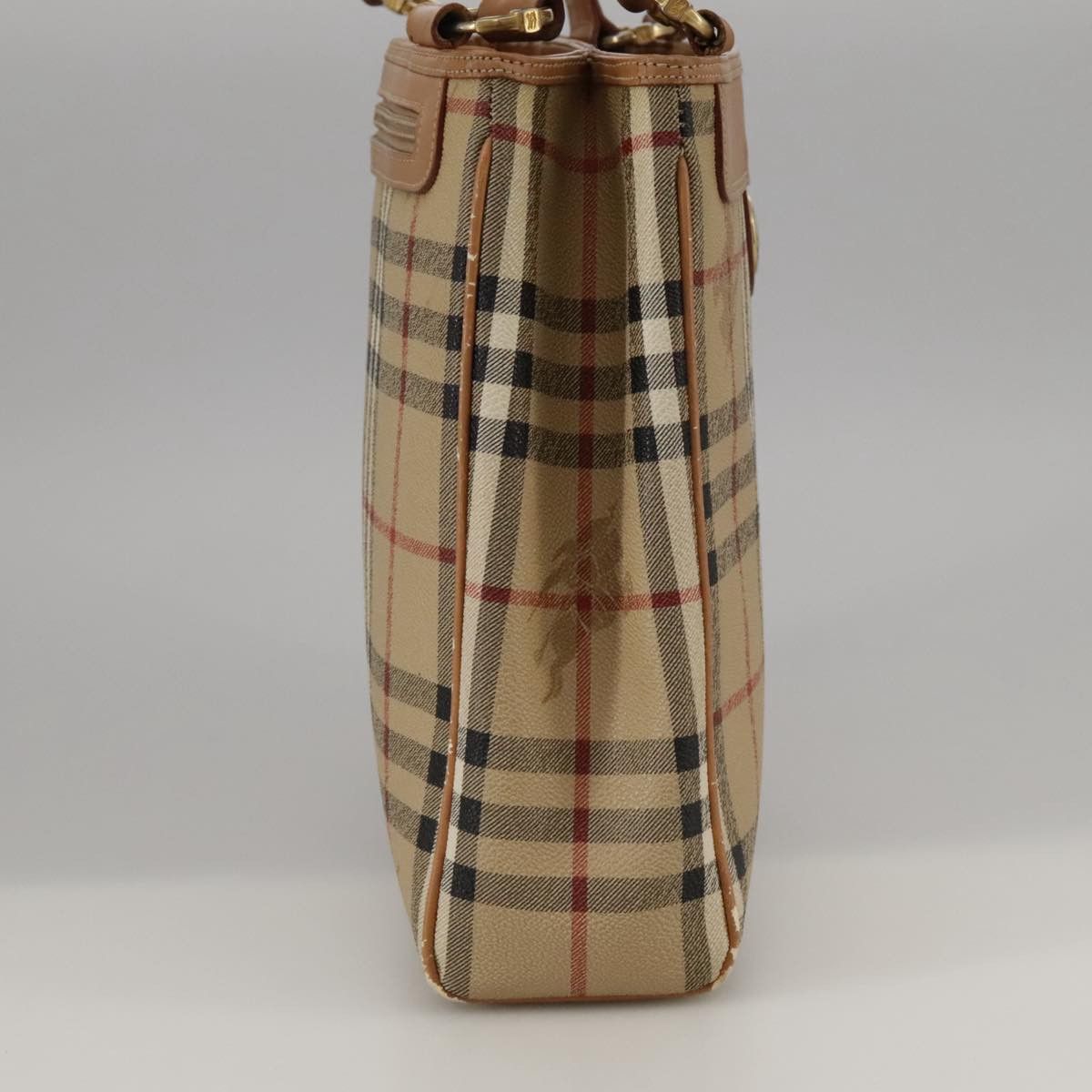 Burberry Nova Check Beige Leather Shoulder Bag (Pre-Owned) Size ONE SIZE - 11 Thumbnail