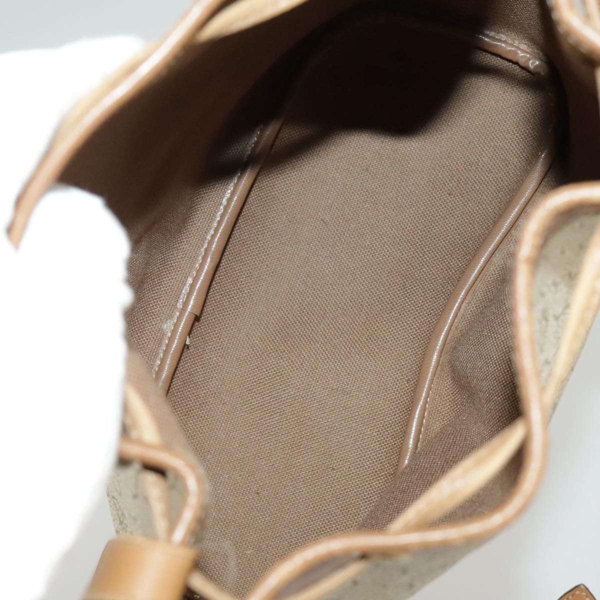 Dior Honeycomb Beige Canvas Shoulder Bag (Pre-Owned) Size ONE SIZE - 14 Thumbnail