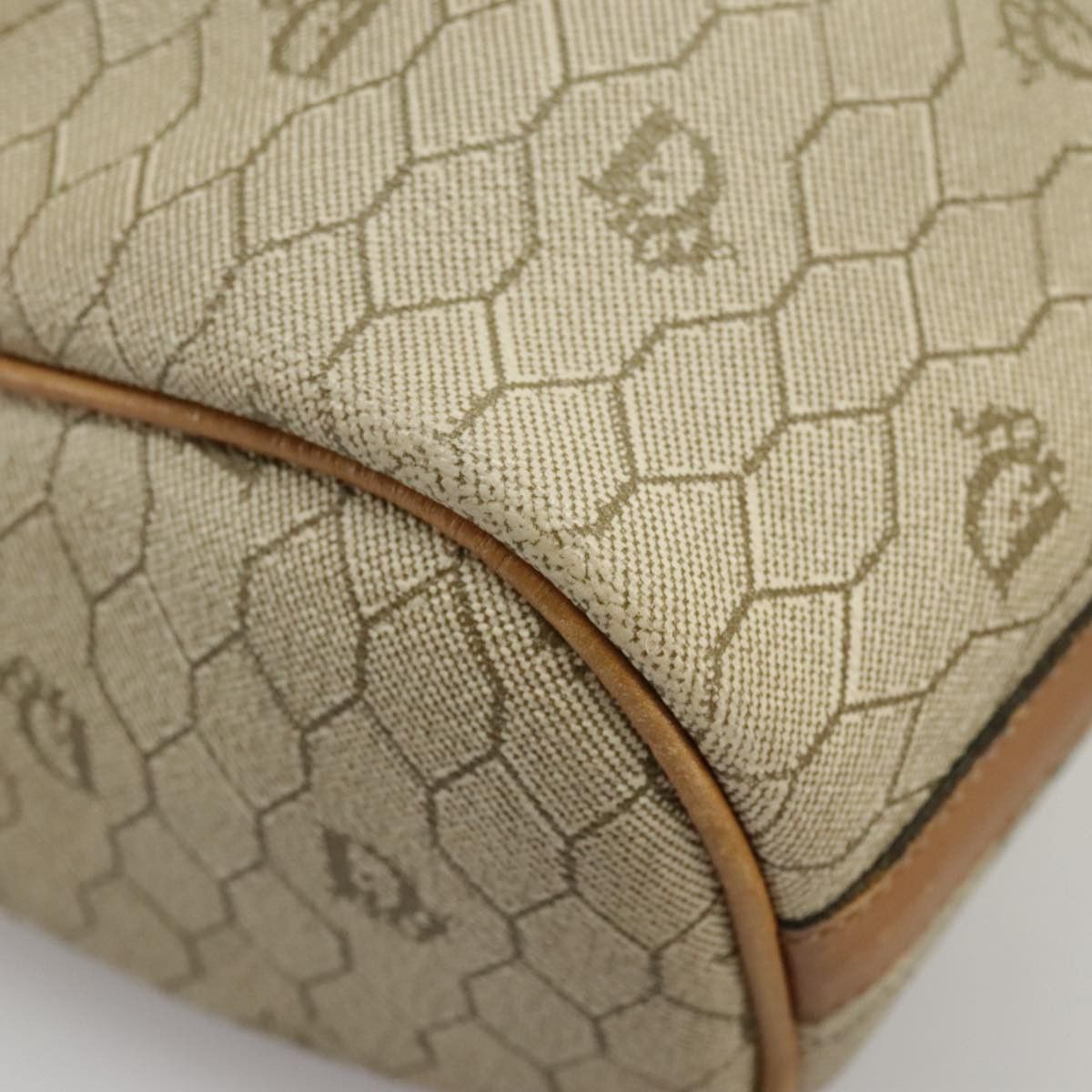 Dior Honeycomb Beige Canvas Shoulder Bag (Pre-Owned) Size ONE SIZE - 9 Thumbnail