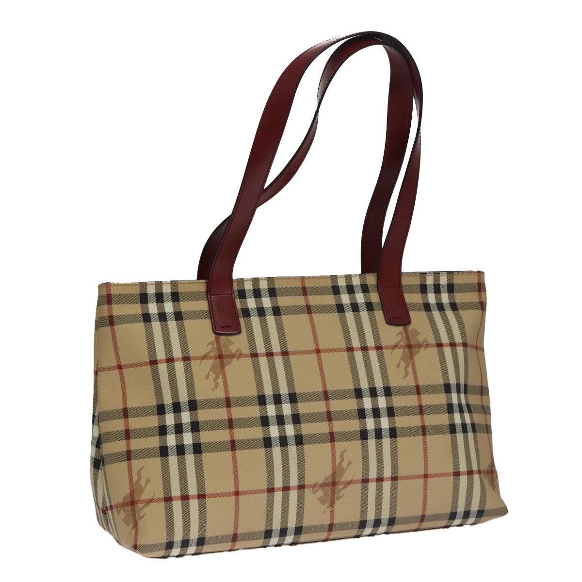 Burberry Nova Check Beige Canvas Tote Bag (Pre-Owned) Size ONE SIZE - 16 Thumbnail