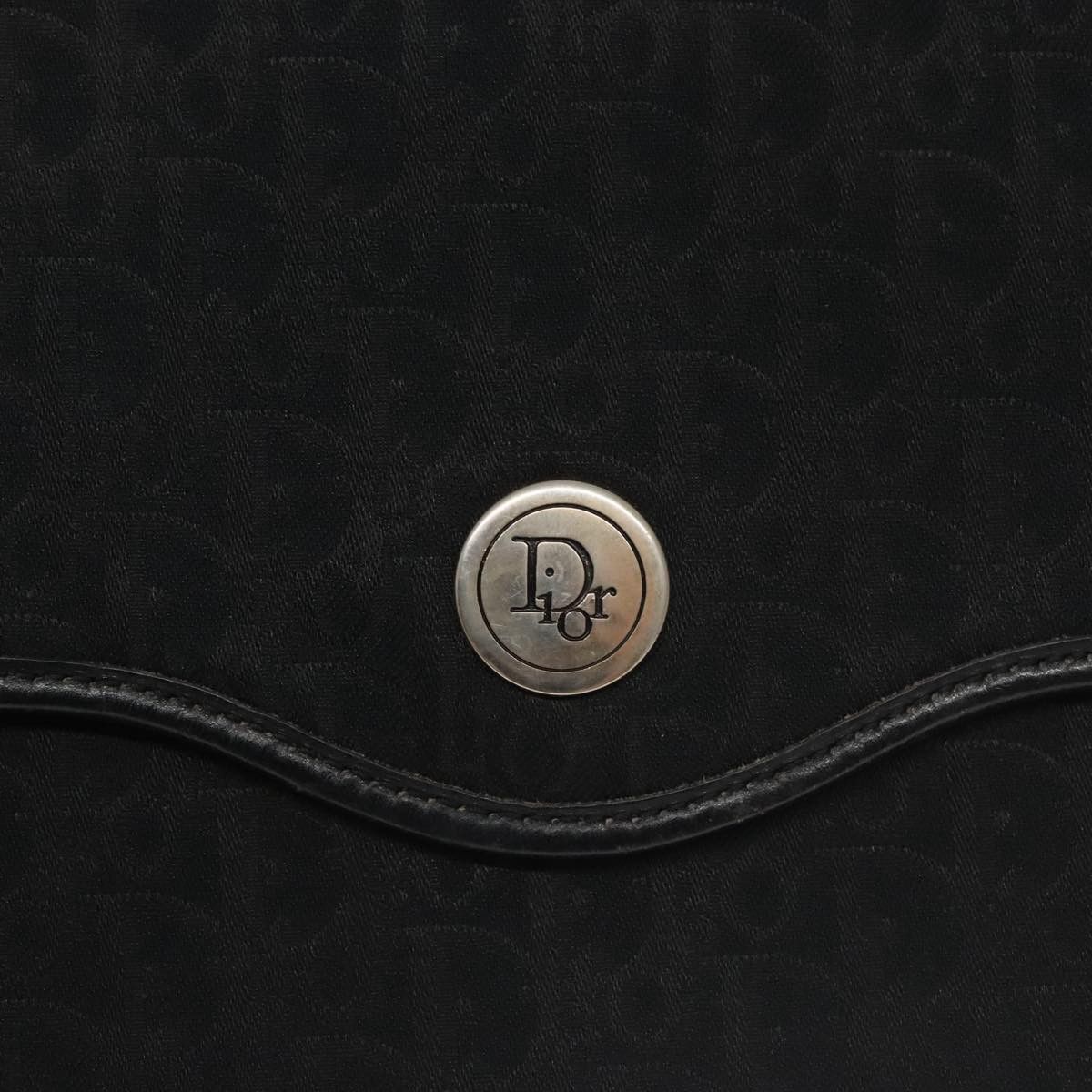 Dior Trotter Black Canvas Shoulder Bag (Pre-Owned) Size ONE SIZE - 12 Thumbnail
