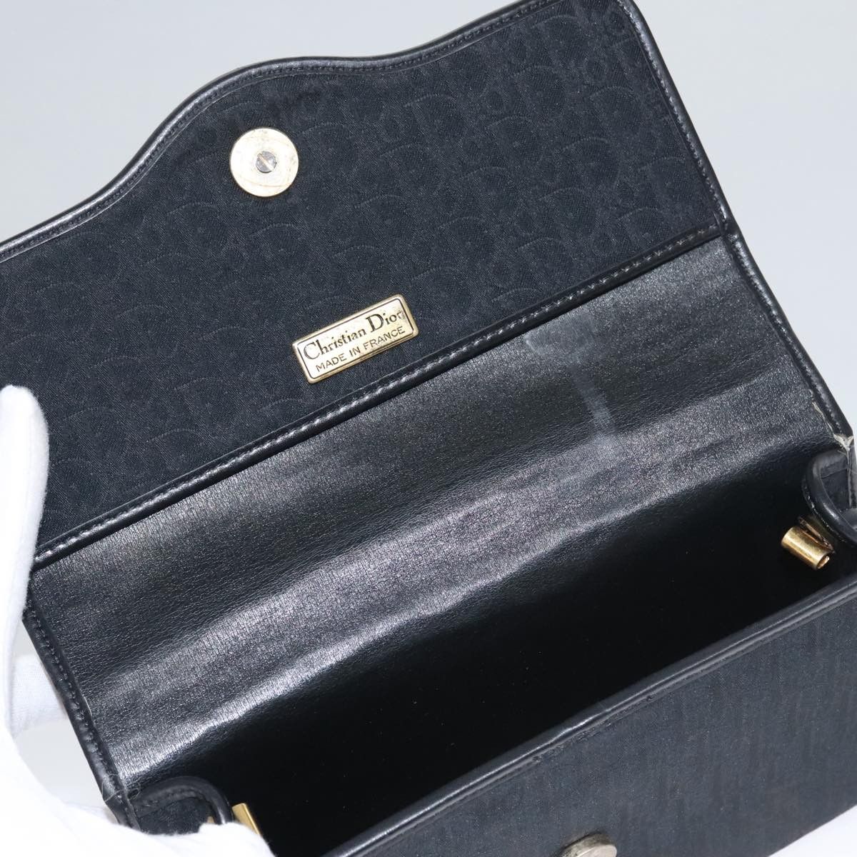 Dior Trotter Black Canvas Shoulder Bag (Pre-Owned) Size ONE SIZE - 19 Thumbnail