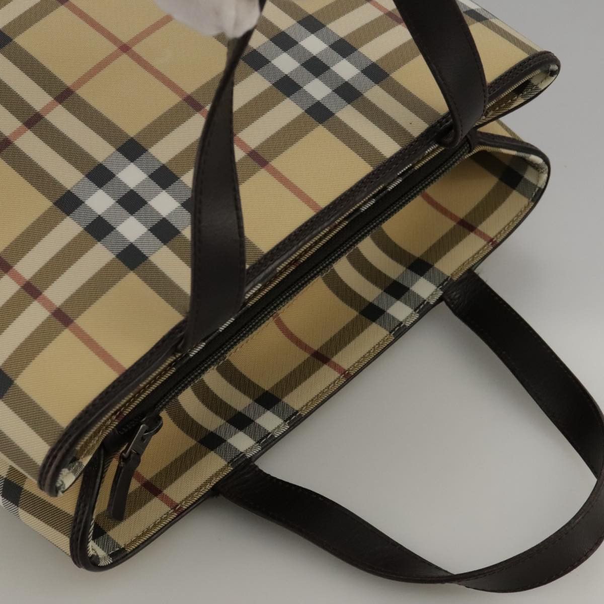 Burberry Beige Canvas Handbag (Pre-Owned) Size ONE SIZE - 19 Thumbnail