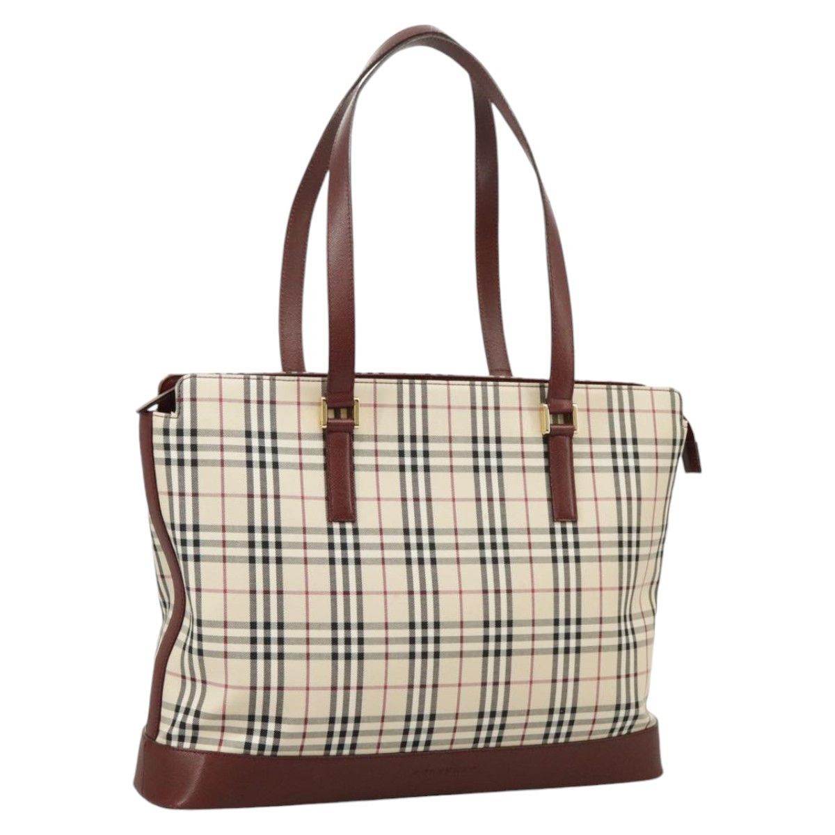 Burberry Nova Check Beige Canvas Tote Bag (Pre-Owned) Size ONE SIZE - 17 Thumbnail