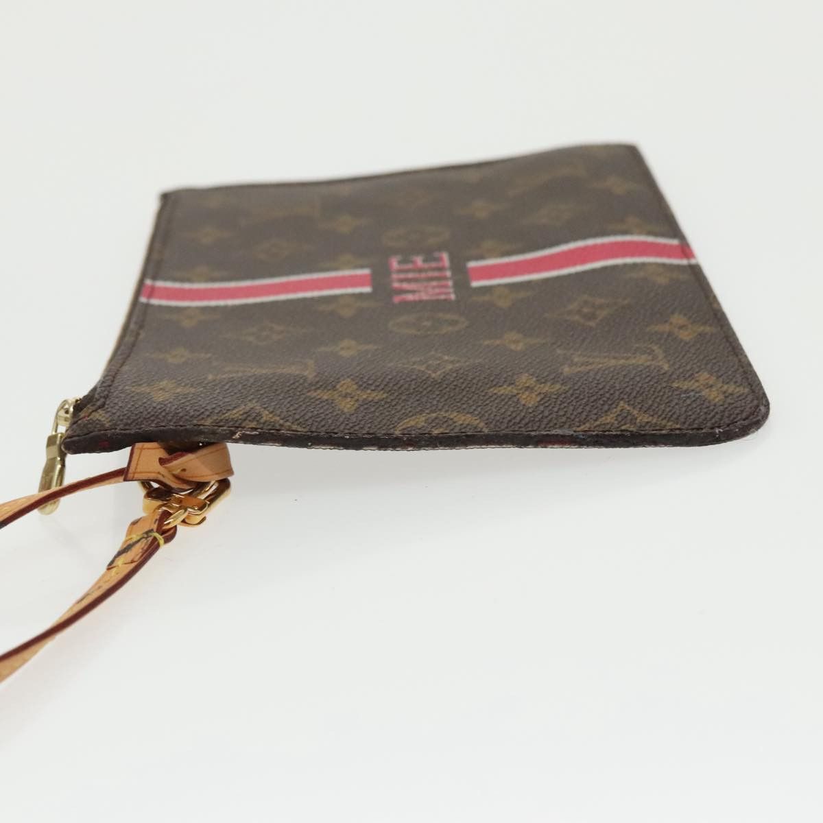 Louis Vuitton Neverfull Pouch Brown Canvas Clutch Bag (Pre-Owned) Size ONE SIZE - 5 Thumbnail