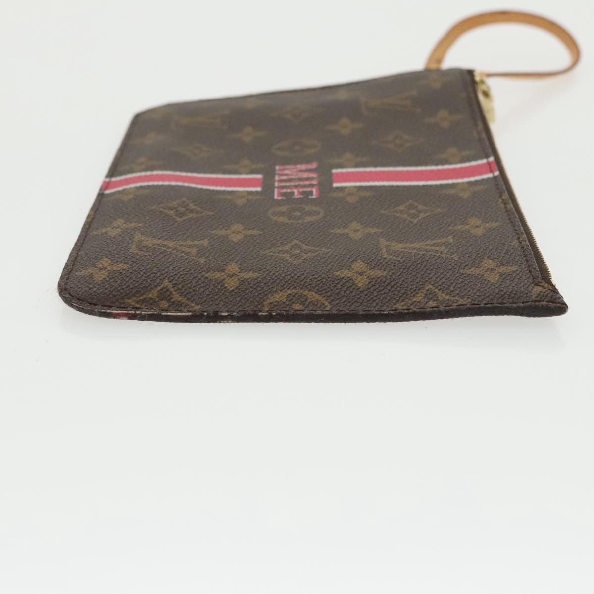 Louis Vuitton Neverfull Pouch Brown Canvas Clutch Bag (Pre-Owned) Size ONE SIZE - 4 Thumbnail