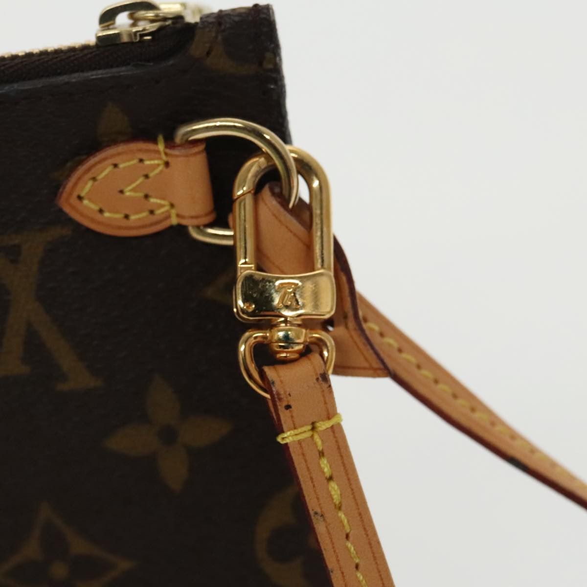 Louis Vuitton Neverfull Pouch Brown Canvas Clutch Bag (Pre-Owned) Size ONE SIZE - 13 Thumbnail