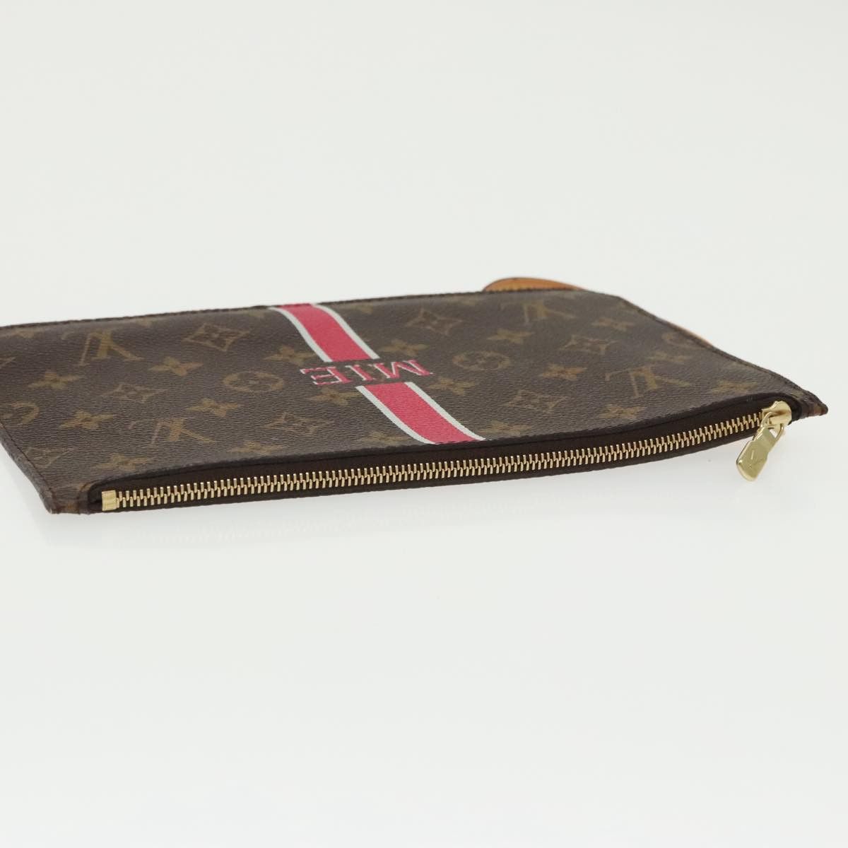 Louis Vuitton Neverfull Pouch Brown Canvas Clutch Bag (Pre-Owned) Size ONE SIZE - 6 Thumbnail