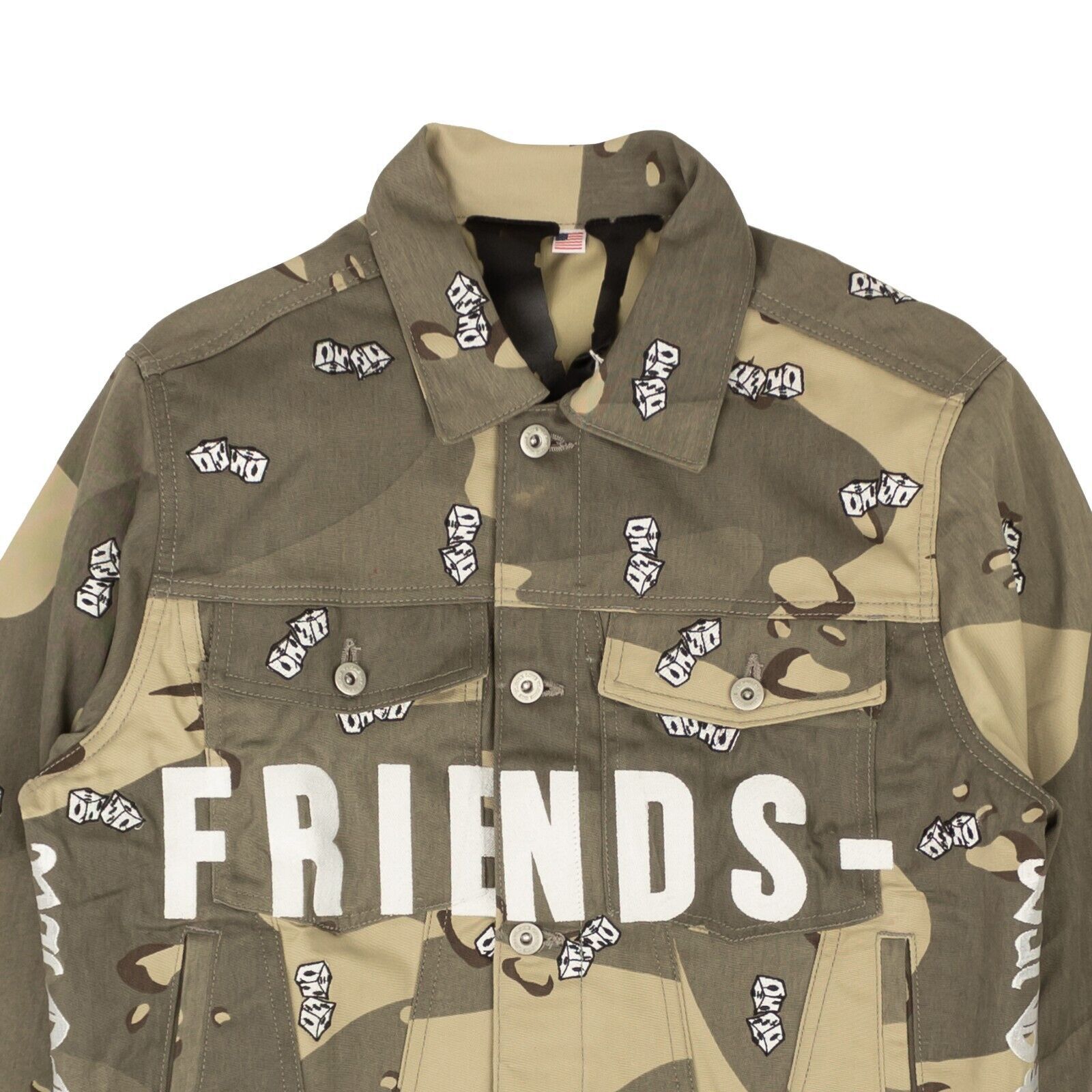 Vlone Unreleased Vlone Dice Camo Embroidered Denim Jacket Size XL Size US XL / EU 56 / 4 - 11 Thumbnail
