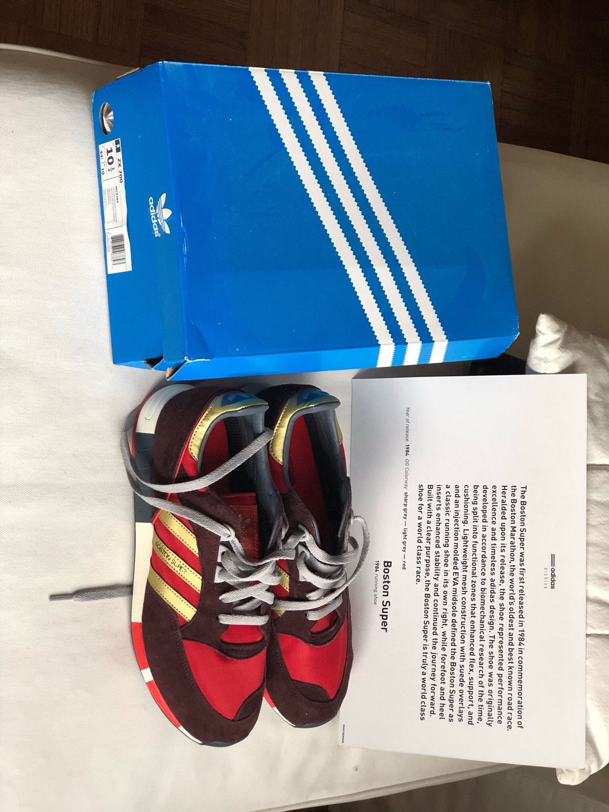 Brand New Rare Adidas Boston Super 1984