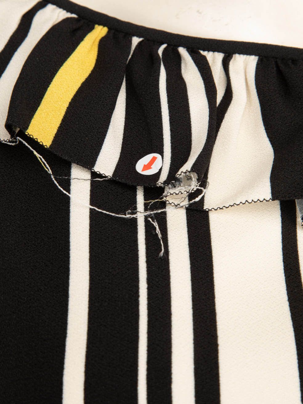 Prada Striped Pattern Midi Dress Size S / US 4 / IT 40 - 6 Thumbnail