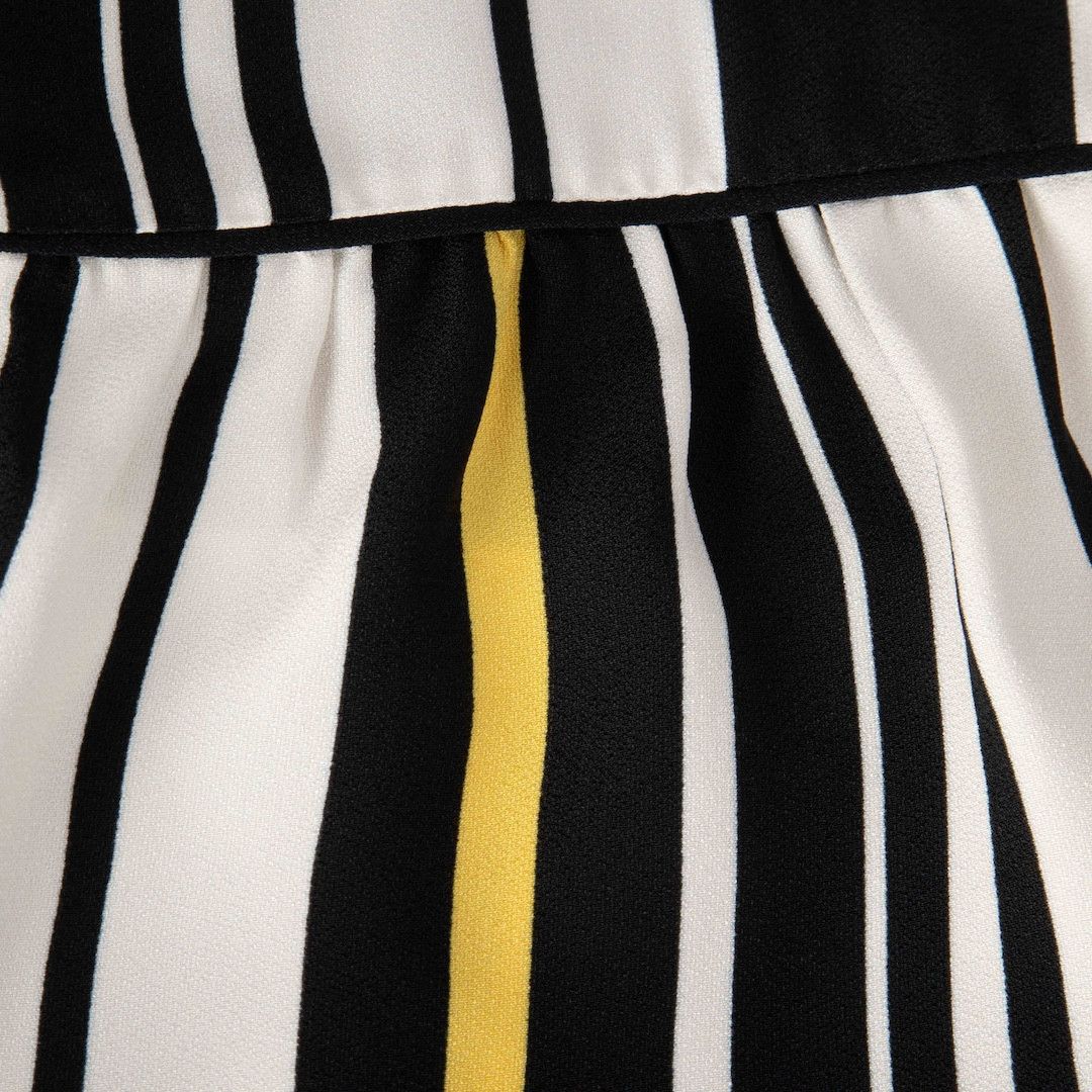 Prada Striped Pattern Midi Dress Size S / US 4 / IT 40 - 4 Thumbnail