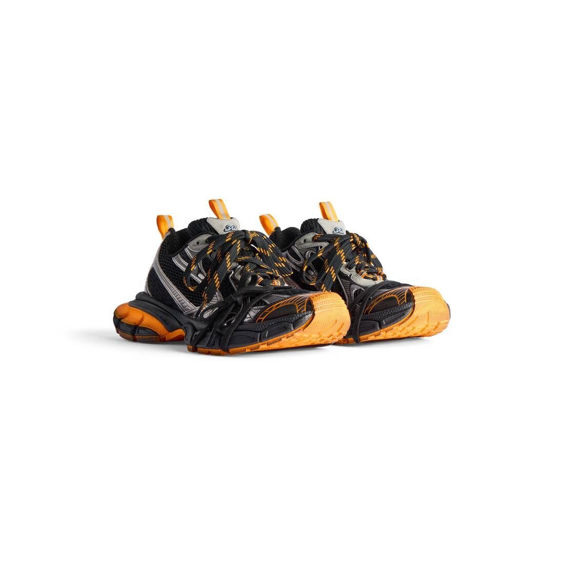 Balenciaga 3XL Mesh Sneakers in black / orange Size US 7 / EU 40 - 2 Thumbnail