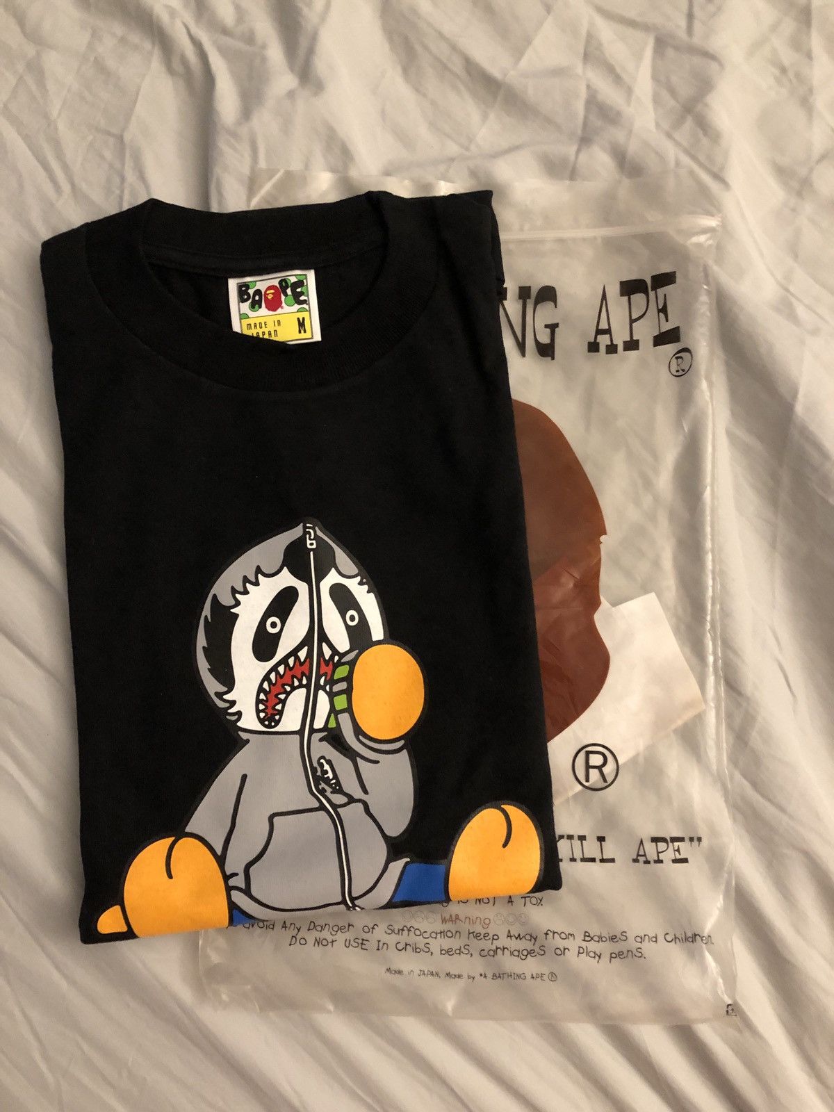 BAPE Panda Tee Black Men's - FW18 - US