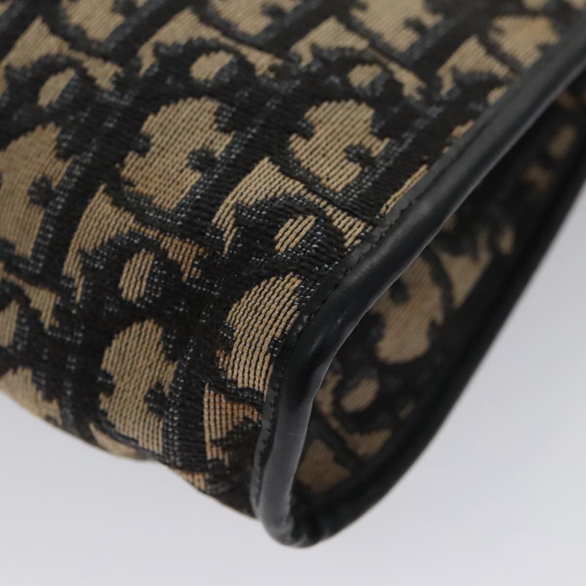 Dior Trotter Navy Canvas Shoulder Bag (Pre-Owned) Size ONE SIZE - 19 Thumbnail