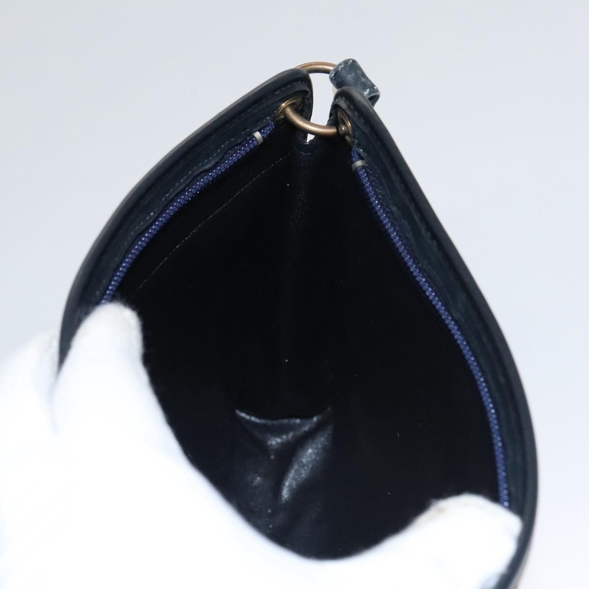 Dior Trotter Navy Canvas Shoulder Bag (Pre-Owned) Size ONE SIZE - 14 Thumbnail