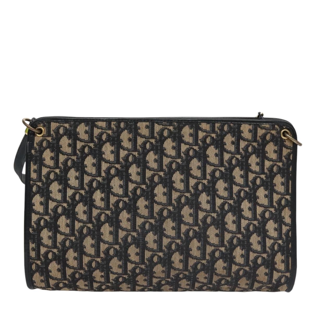 Dior Trotter Navy Canvas Shoulder Bag (Pre-Owned) Size ONE SIZE - 2 Thumbnail