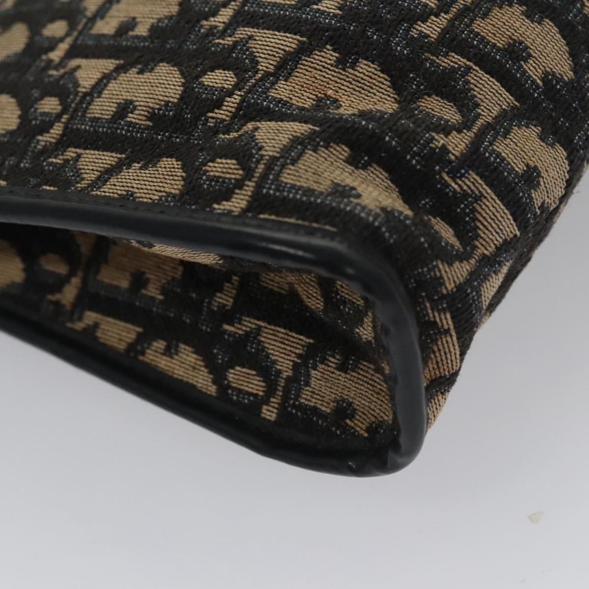 Dior Trotter Navy Canvas Shoulder Bag (Pre-Owned) Size ONE SIZE - 6 Thumbnail