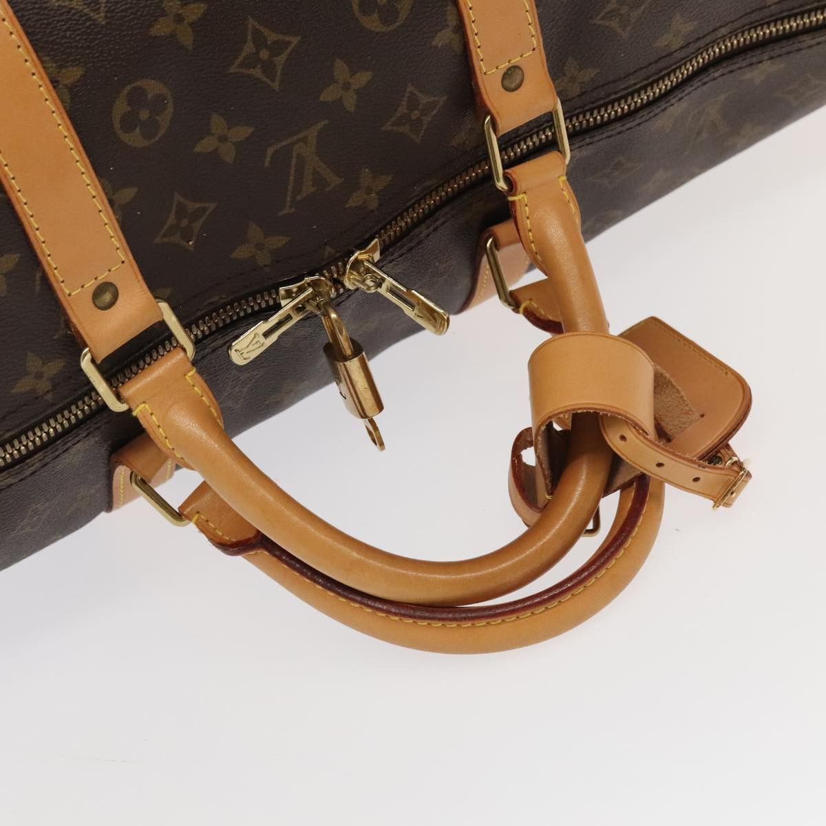 Louis Vuitton Keepall Bandoulière 60 Brown Canvas Travel Bag (Pre-Owned) Size ONE SIZE - 5 Thumbnail
