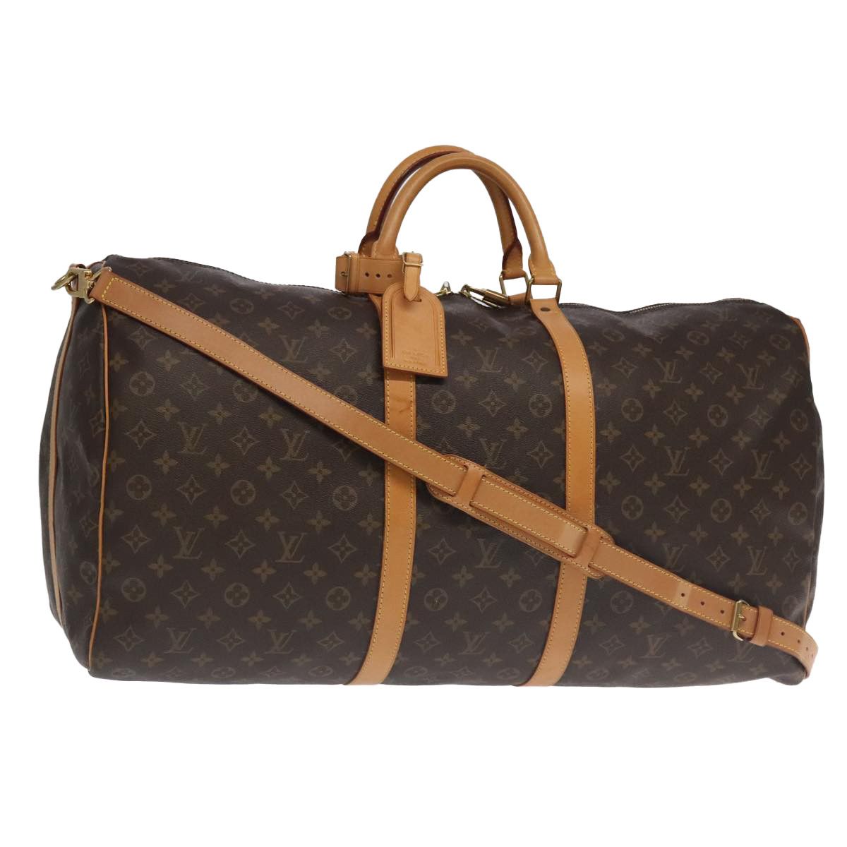 Louis Vuitton Keepall Bandoulière 60 Brown Canvas Travel Bag (Pre-Owned) Size ONE SIZE - 17 Thumbnail