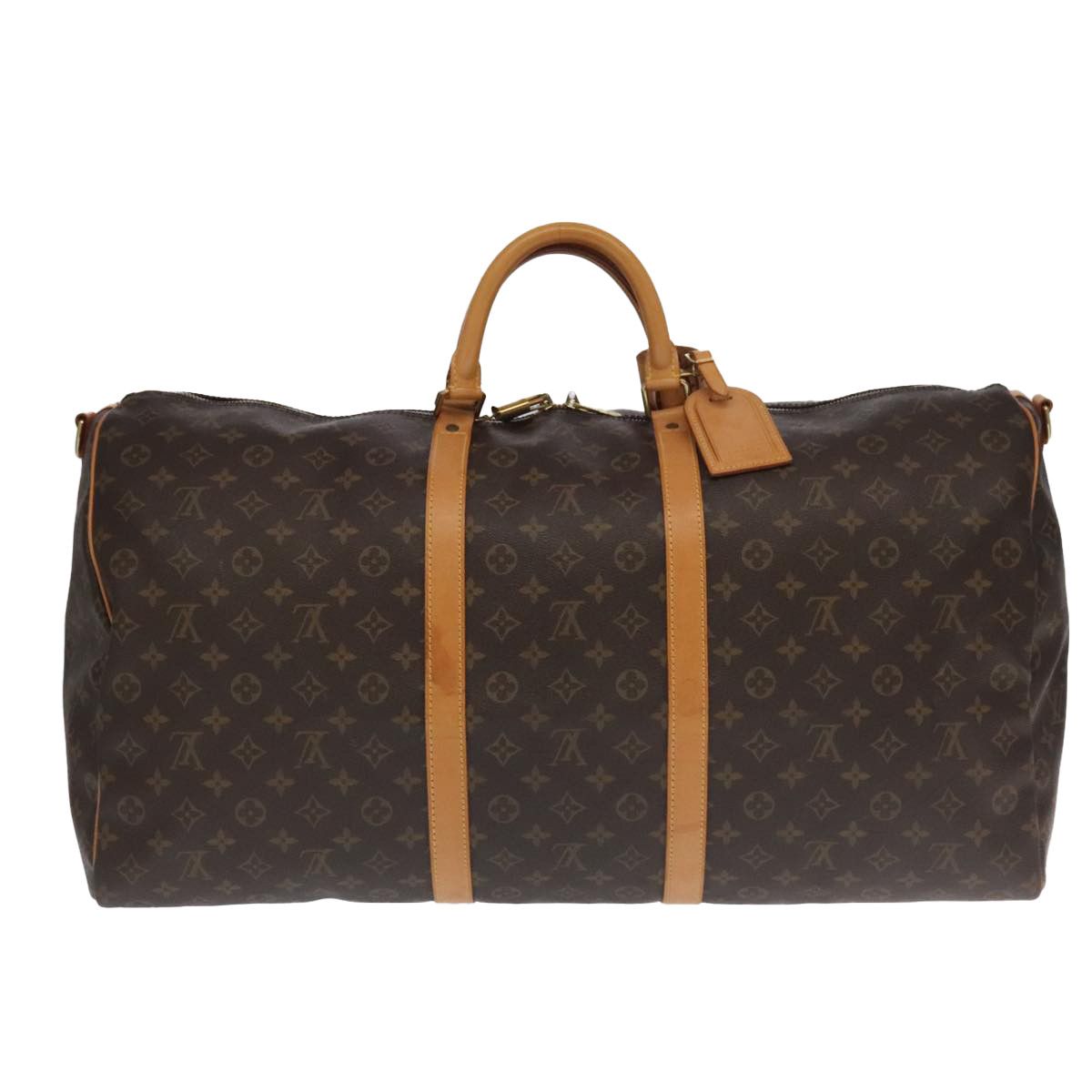 Louis Vuitton Keepall Bandoulière 60 Brown Canvas Travel Bag (Pre-Owned) Size ONE SIZE - 2 Thumbnail