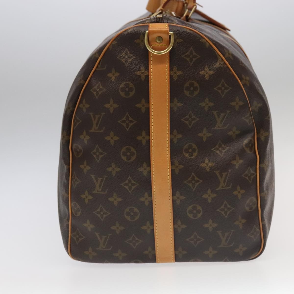 Louis Vuitton Keepall Bandoulière 60 Brown Canvas Travel Bag (Pre-Owned) Size ONE SIZE - 3 Thumbnail