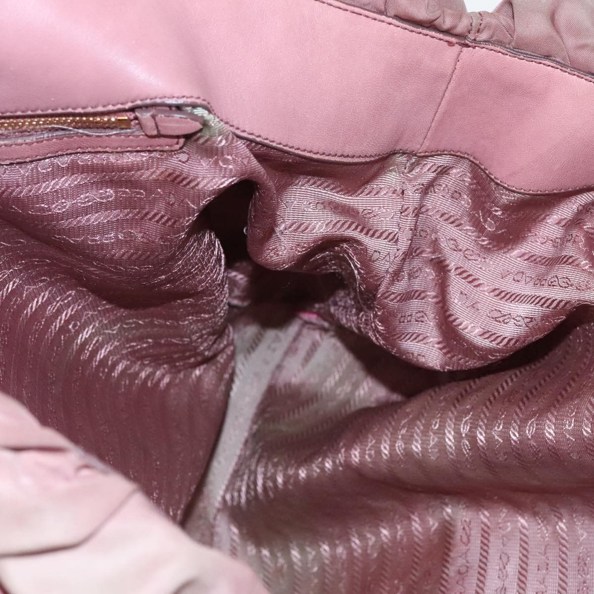 Prada Tessuto Burgundy Polyester Shoulder Bag (Pre-Owned) Size ONE SIZE - 16 Thumbnail