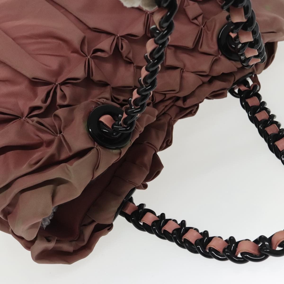 Prada Tessuto Burgundy Polyester Shoulder Bag (Pre-Owned) Size ONE SIZE - 8 Thumbnail