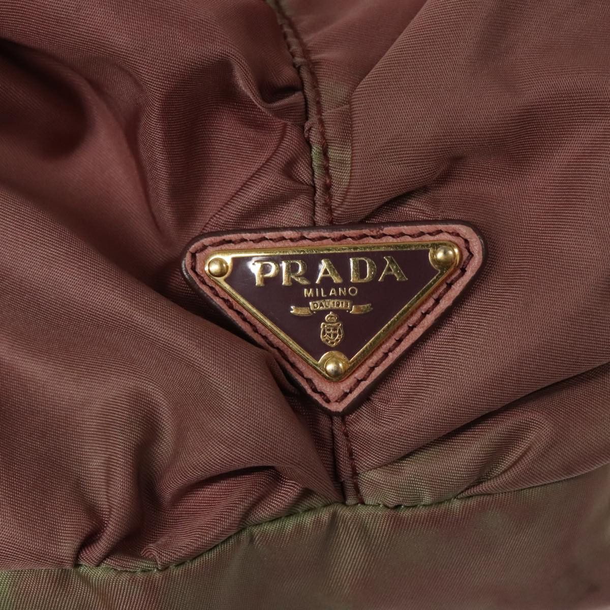 Prada Tessuto Burgundy Polyester Shoulder Bag (Pre-Owned) Size ONE SIZE - 18 Thumbnail