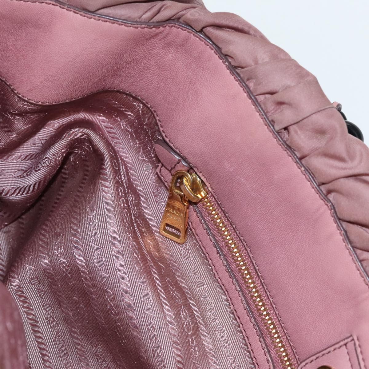 Prada Tessuto Burgundy Polyester Shoulder Bag (Pre-Owned) Size ONE SIZE - 20 Thumbnail