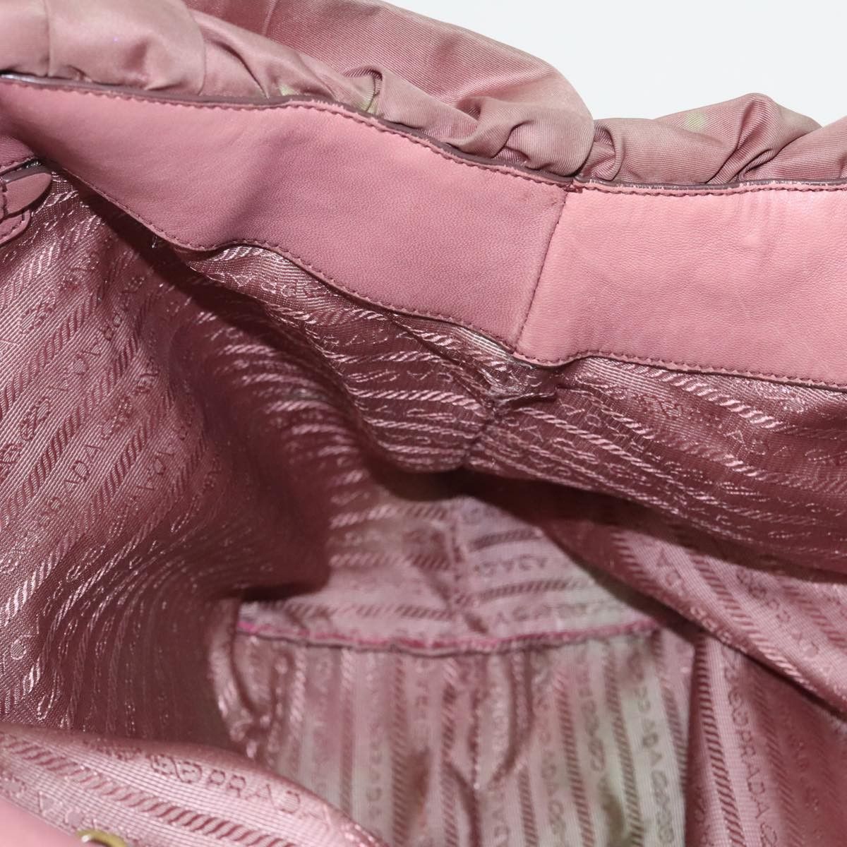 Prada Tessuto Burgundy Polyester Shoulder Bag (Pre-Owned) Size ONE SIZE - 17 Thumbnail