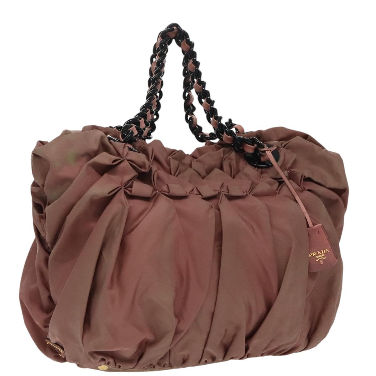 Prada Tessuto Burgundy Polyester Shoulder Bag (Pre-Owned) Size ONE SIZE - 3 Thumbnail