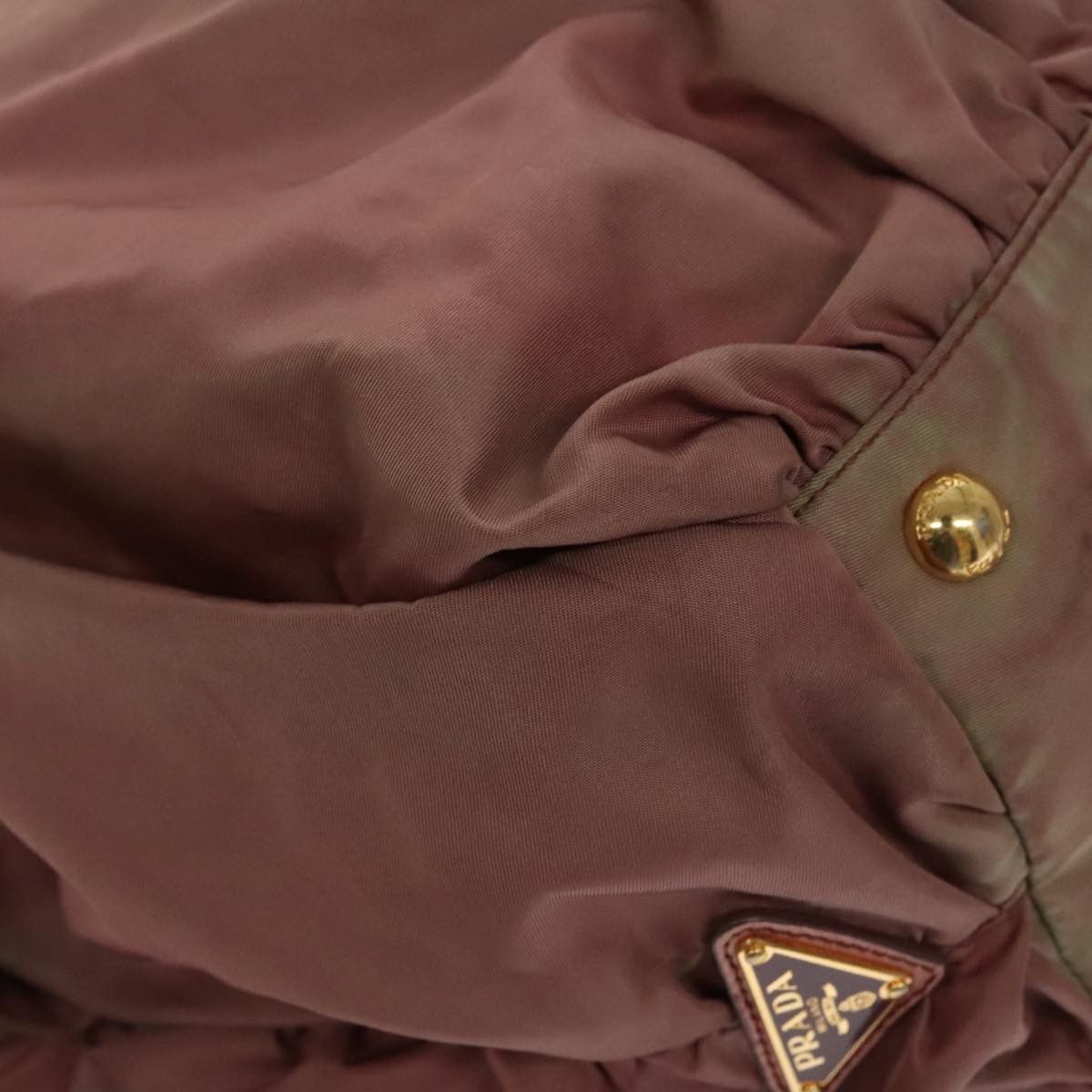 Prada Tessuto Burgundy Polyester Shoulder Bag (Pre-Owned) Size ONE SIZE - 12 Thumbnail