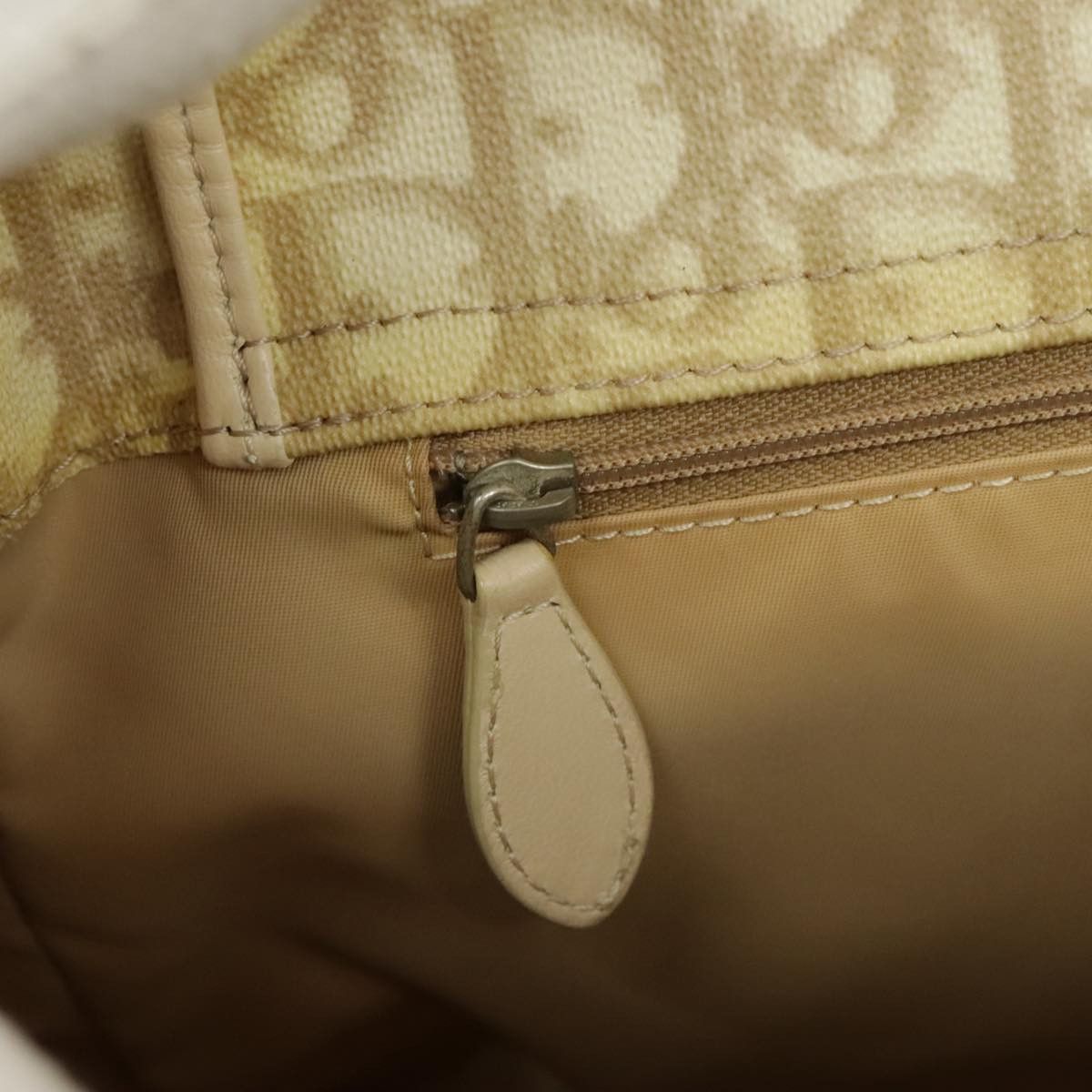 Dior Romantique Beige Canvas Shoulder Bag (Pre-Owned) Size ONE SIZE - 8 Thumbnail
