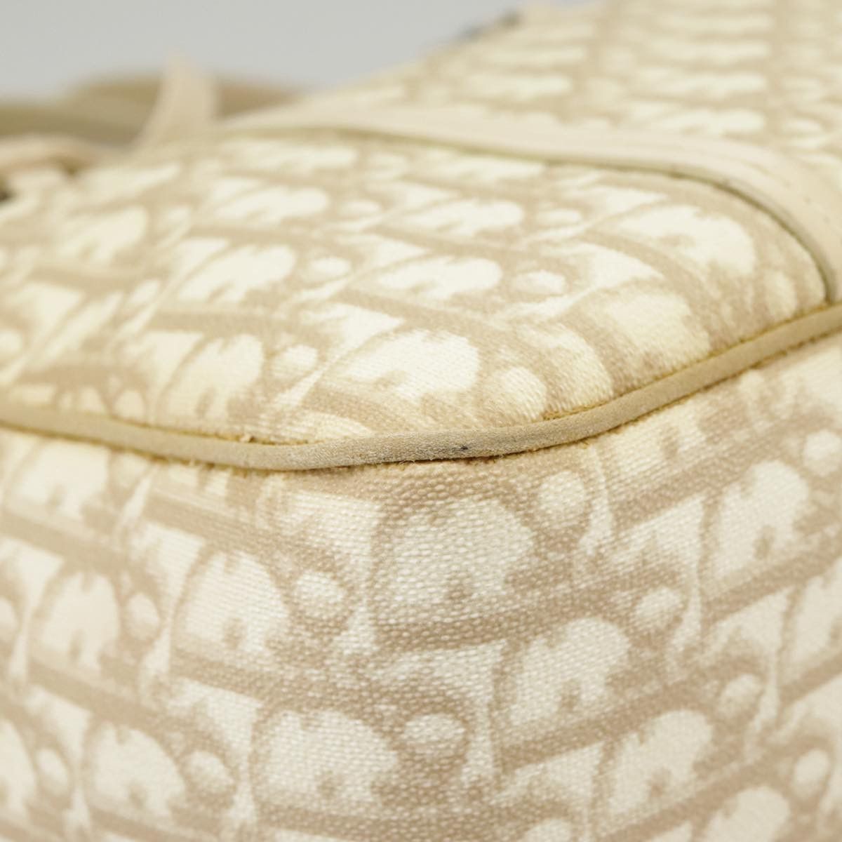 Dior Romantique Beige Canvas Shoulder Bag (Pre-Owned) Size ONE SIZE - 19 Thumbnail